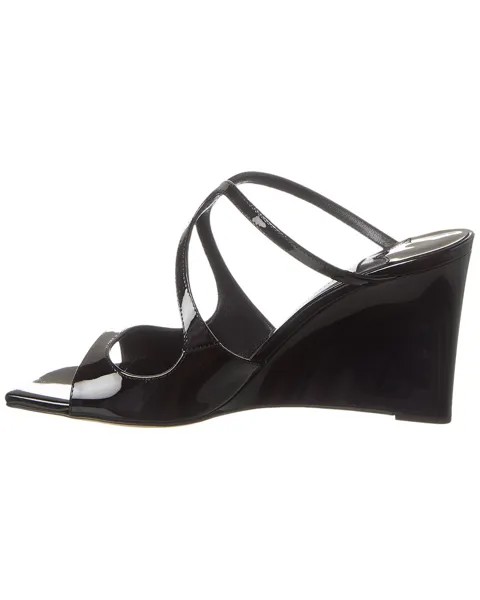 Лакированные босоножки Jimmy Choo Anise 85 на танкетке, черный