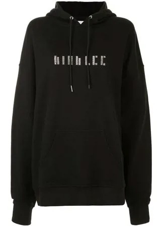 Dion Lee худи с длинными рукавами и кристаллами