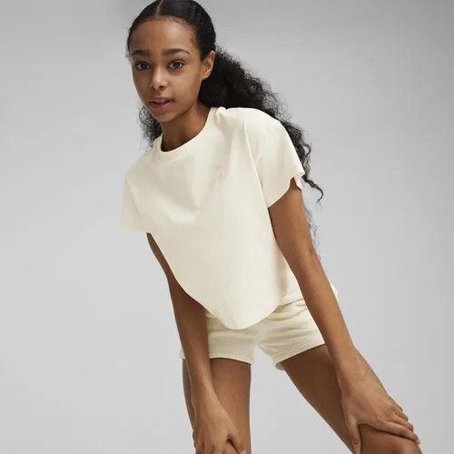 Футболка PUMA Better Classics Tee, размер 164-170, белый, бежевый