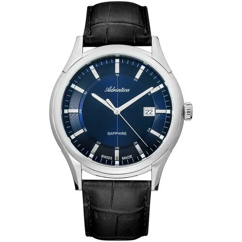 Наручные часы Adriatica мужские Часы Adriatica A2804.5215Q кварцевые, подсветка дисплея