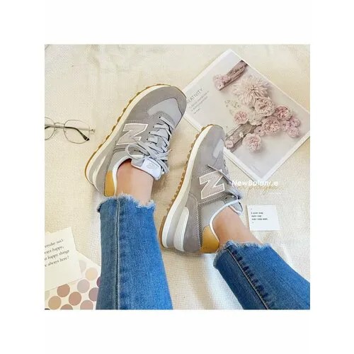 Кроссовки New Balance, полнота F (EU)/ на среднюю стопу, размер 37, серый
