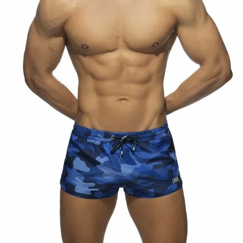 Шорты для плавания Addicted Camouflage Swim Mini Shorts, размер M, синий