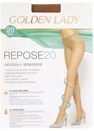 Колготки Golden Lady Repose, 20 den, размер 4, бежевый