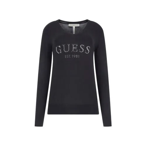 Пуловер GUESS, размер 46/M, черный
