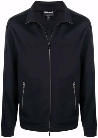 Giorgio Armani спортивная куртка с нашивкой-логотипом