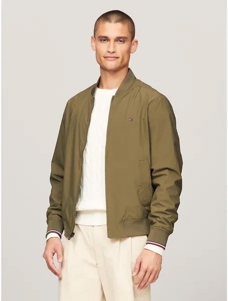 Мужской легкий водостойкий бомбер Tommy Hilfiger, цвет Army Green