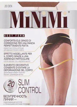 Колготки MiNiMi Slim Control 20 den, размер 4-L, daino (бежевый)