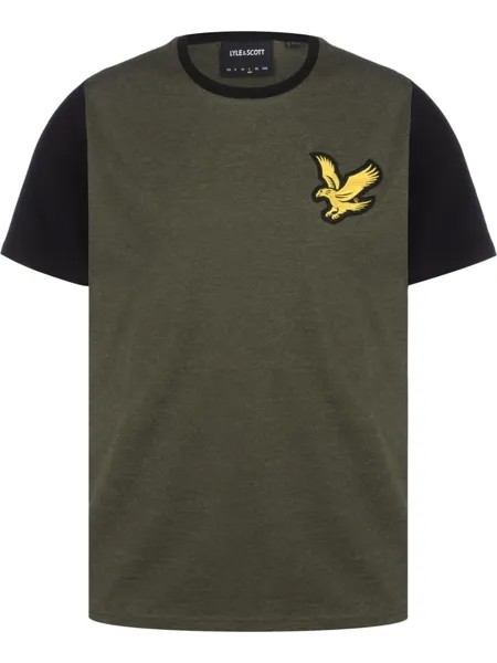 Футболка Lyle & Scott, цвет olive marl/jet black