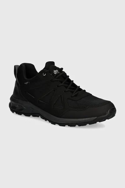 Полуботинки Woodland 2 Texapore Jack Wolfskin, черный