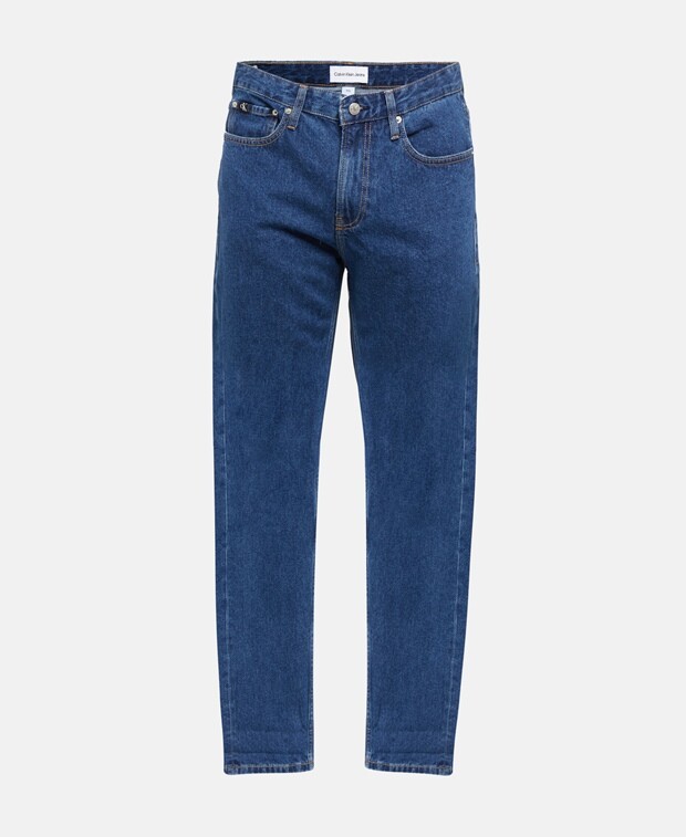 Прямые джинсы Calvin Klein Jeans, темно-синий