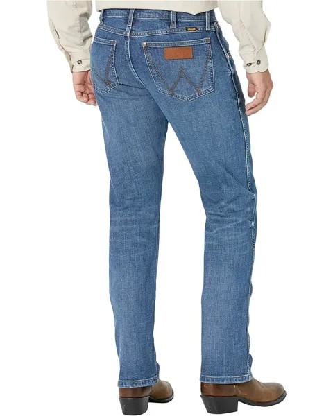 Джинсы Wrangler Green Jeans Retro Premium Slim Straight in Brierley, цвет Brierley