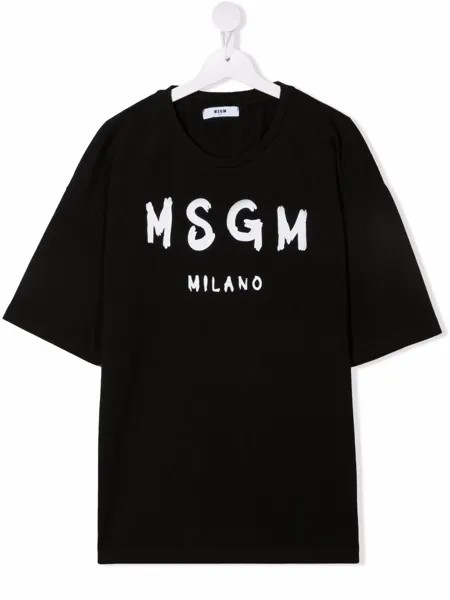 MSGM Kids футболка с логотипом