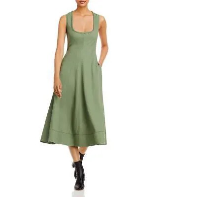 Женское дневное платье миди Proenza Schouler с вырезом на шнуровке чайной длины BHFO 6989