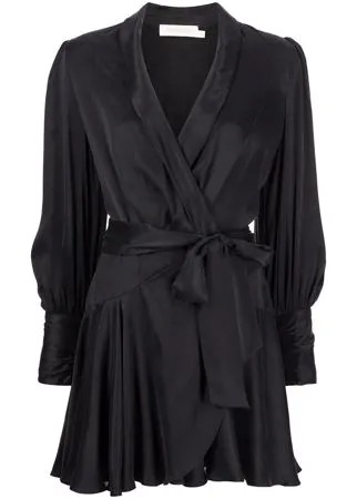 Zimmermann longsleeved silk wrap dress