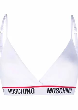 Moschino топ-бралетт с вышитым логотипом