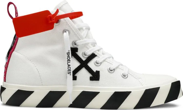 Кроссовки Off-White Vulc Sneaker Mid White Black, белый