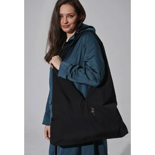 Сумка шоппер D'IMMA fashion studio, фактура гладкая, чёрный