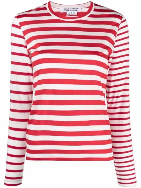 Comme Des Garçons Comme Des Garçons трикотажный топ в полоску