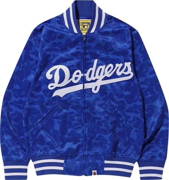 Куртка BAPE x Mitchell & Ness Dodgers Jacket 'Blue', синий