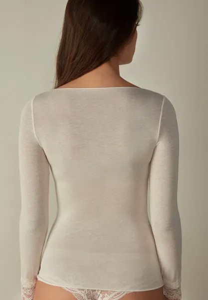 Блузка с длинными рукавами Intimissimi, цвет Biały