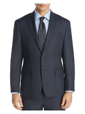 Мужской меланжевый темно-синий однобортный пиджак MICHAEL KORS, классический крой, 40 л