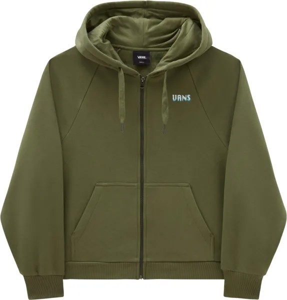 Топ Vans Universal Cocoon Zip Hoodie, зеленый