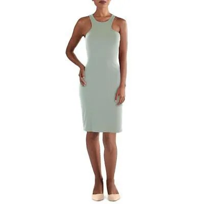 Женское зеленое мини-платье в рубчик с бретелькой Aqua Aqua S BHFO 0474