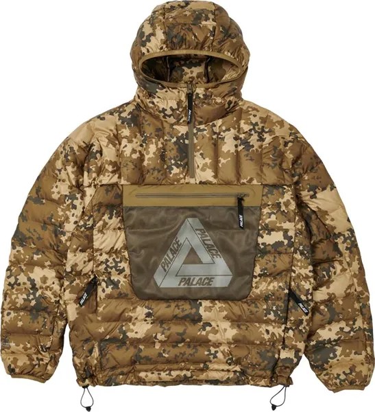 Куртка Palace Pertex Q-Lite Down Jacket 'Brown Moss Camo', разноцветный