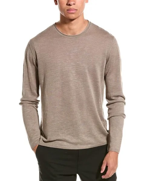 Льняная футболка John Varvatos Lex Slub, серый