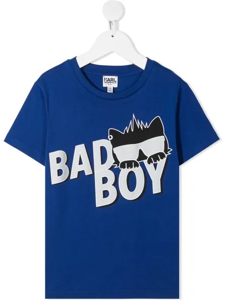 Karl Lagerfeld Kids футболка с принтом