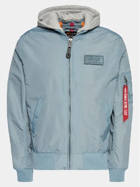 Бомбер стандартного кроя Alpha Industries, синий