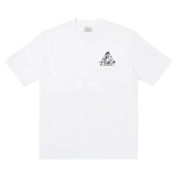Футболка Palace Tri-Heads T-Shirt 'White', белый