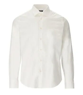 Gmf 965 Белая Поплиновая Рубашка Мужская