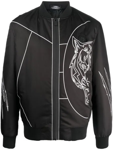 Plein Sport бомбер Tiger Court Edition, черный