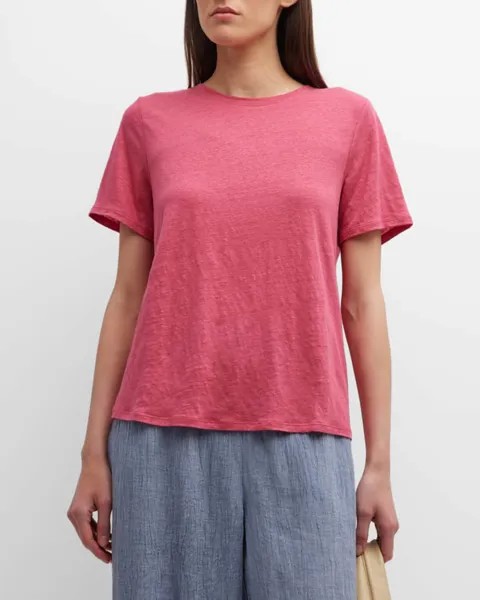 Футболка из органического льна с короткими рукавами Eileen Fisher