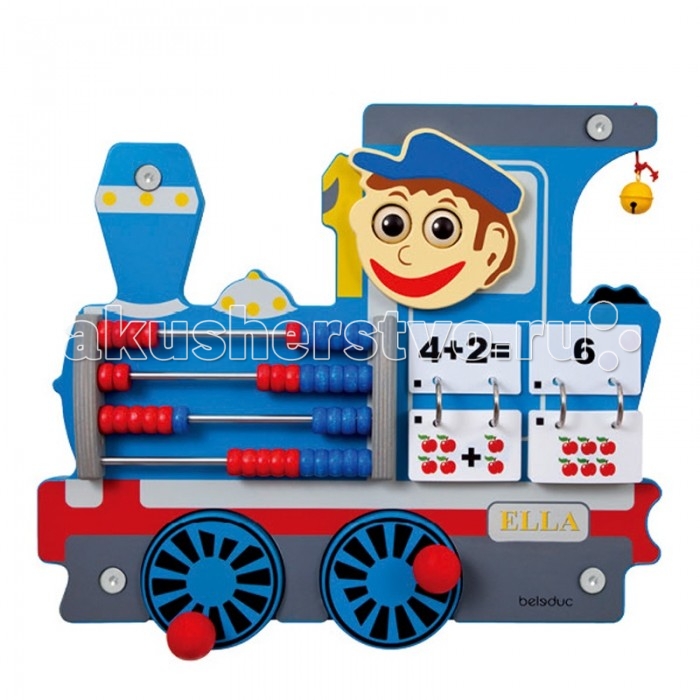 Деревянная игрушка Beleduc Настенный игровой элемент Локомотив