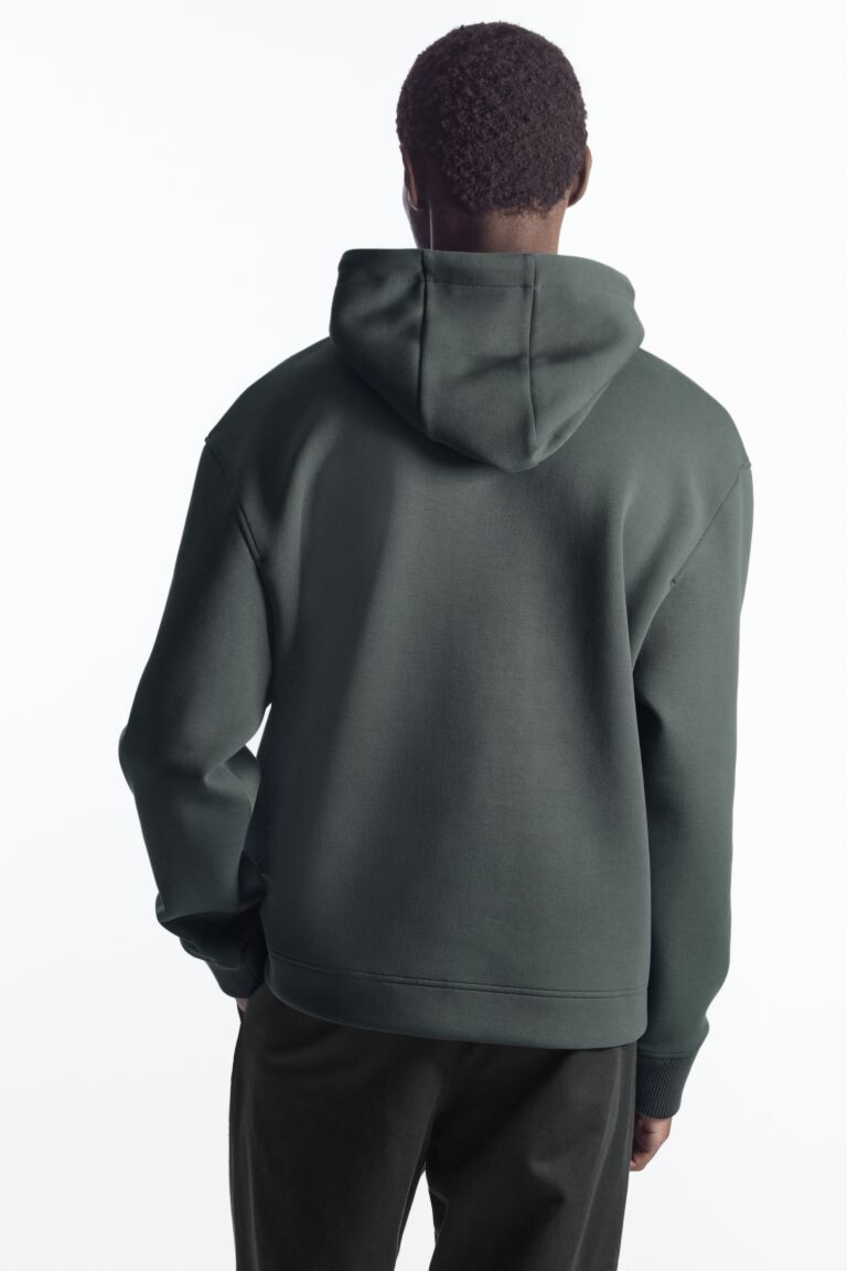 Толстовка с капюшоном свободного кроя H&M, зеленый