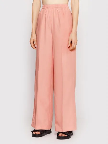 Брюки из ткани regular fit Sisley, розовый