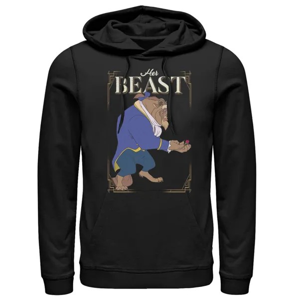 Мужской пуловер с капюшоном Disney Beauty & The Beast Her Beast