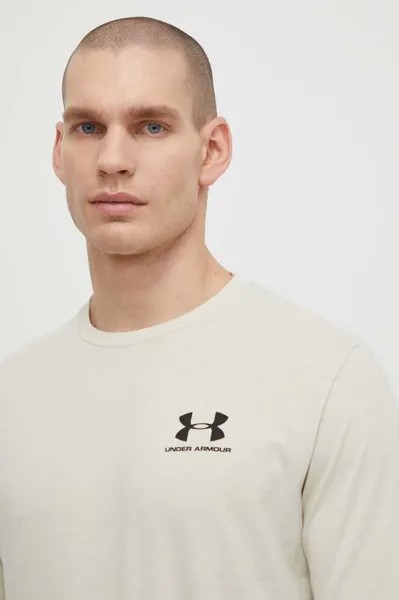 Лонгслив Under Armour, бежевый