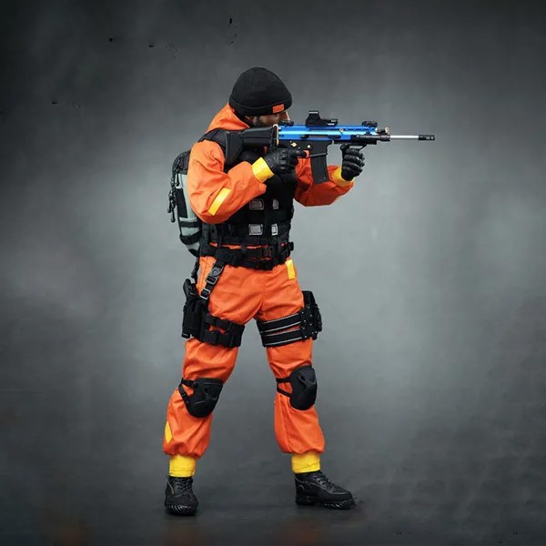 Оранжевый костюм агента MULTIFUN 1/6 MF007, мужской комплект одежды для солдата, модель подходит для 12 дюймов, фигурка куклы