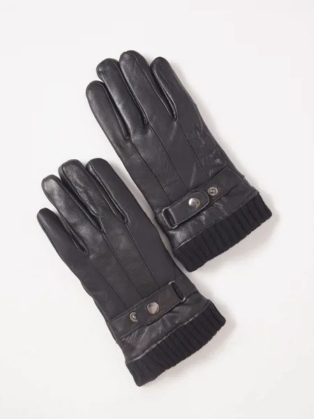 Тёплые кожаные перчатки