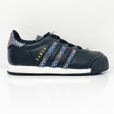 Adidas Girls Samoa BW1300 Черная повседневная обувь Кроссовки Размер 8K