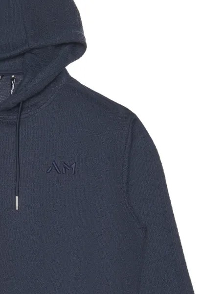 Свитер с капюшоном WITH EMBROIDERED LOGO Antony Morato, синий