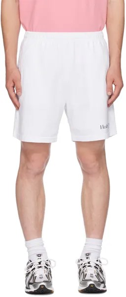Спортивные и насыщенные белые шорты для фитнес-клуба Sporty & Rich