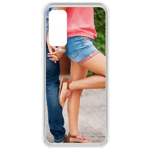 Чехол-накладка Krutoff Clear Case Босоножки женские для Samsung Galaxy S20 FE