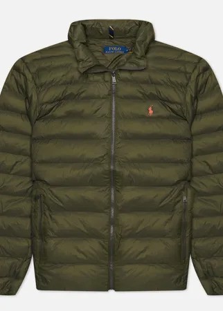 Мужской пуховик Polo Ralph Lauren The Packable Terra, цвет оливковый, размер S