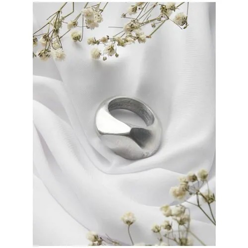 Итальянское кольцо из алюминия Vestopazzo серебряного цвета