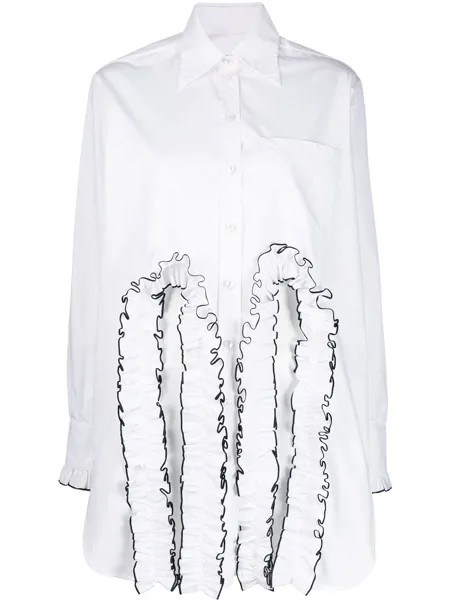 Christopher Kane рубашка с оборками