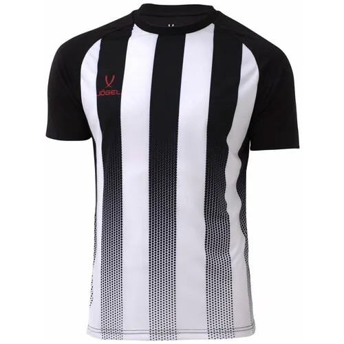 Футболка Jogel Футболка игровая Camp Striped Jersey от Jogel. Детская. Цвет: белый/черный. Размер: XS., размер XS, белый, черный